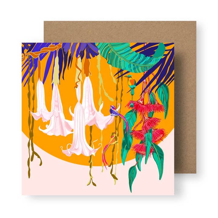 Tropical Canopy Series No.2 Greeting Card for wholesale by Rosie Reiter