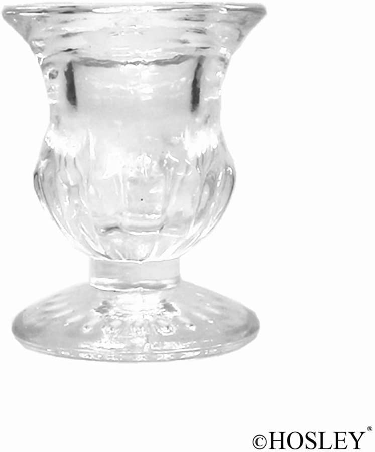 Hosley - Vente Bougeoirs - Porte-conique en verre Hosley® Set-24 2,5 pouces H6