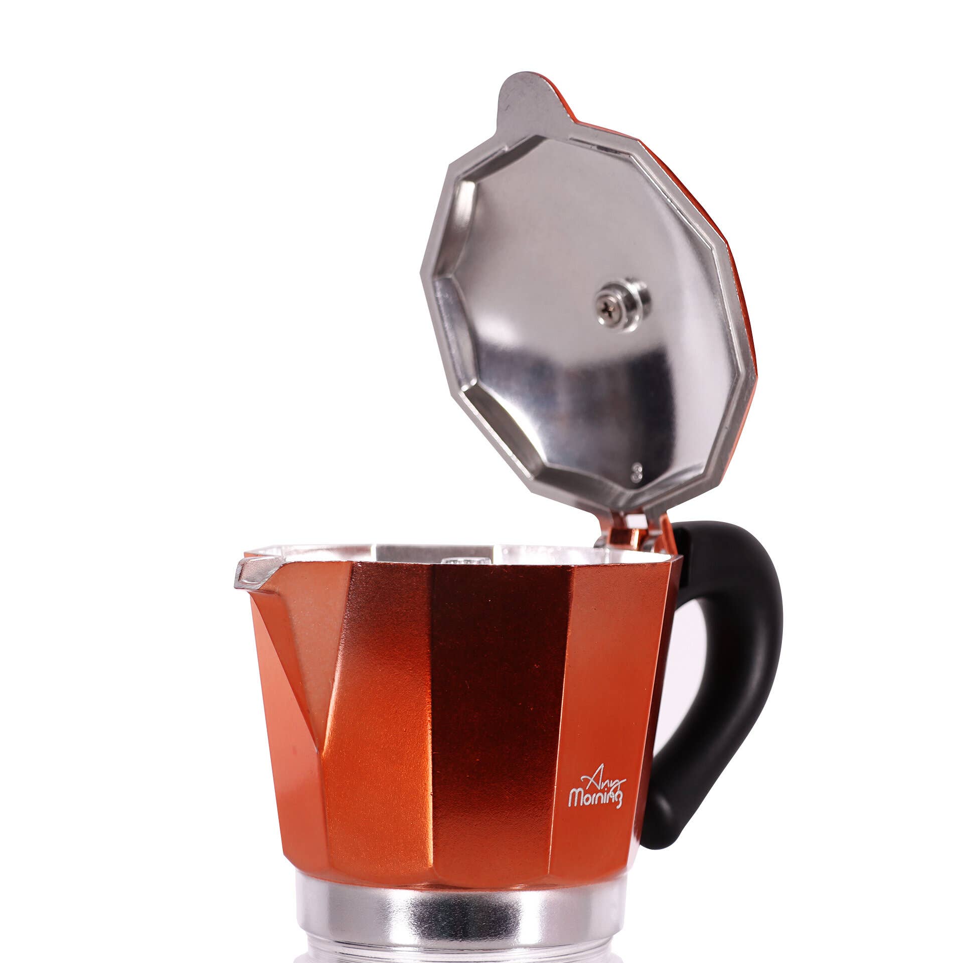 Biggbrands – Engroshandel Stempelkanne – Any Morning stovetop espressokande i aluminium2