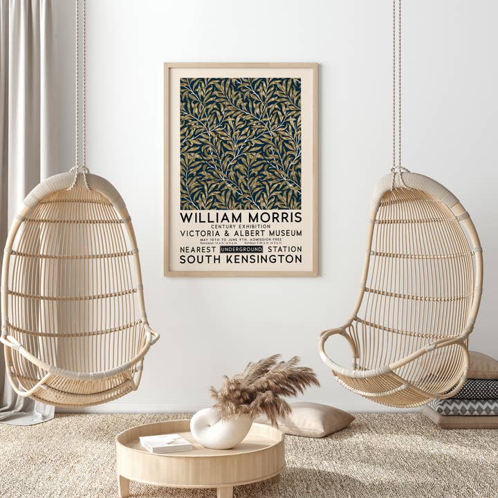 Sugar & Canvas - Wholesale Art Print - William Morris Willow Bough Vintage Poster Art Print W167