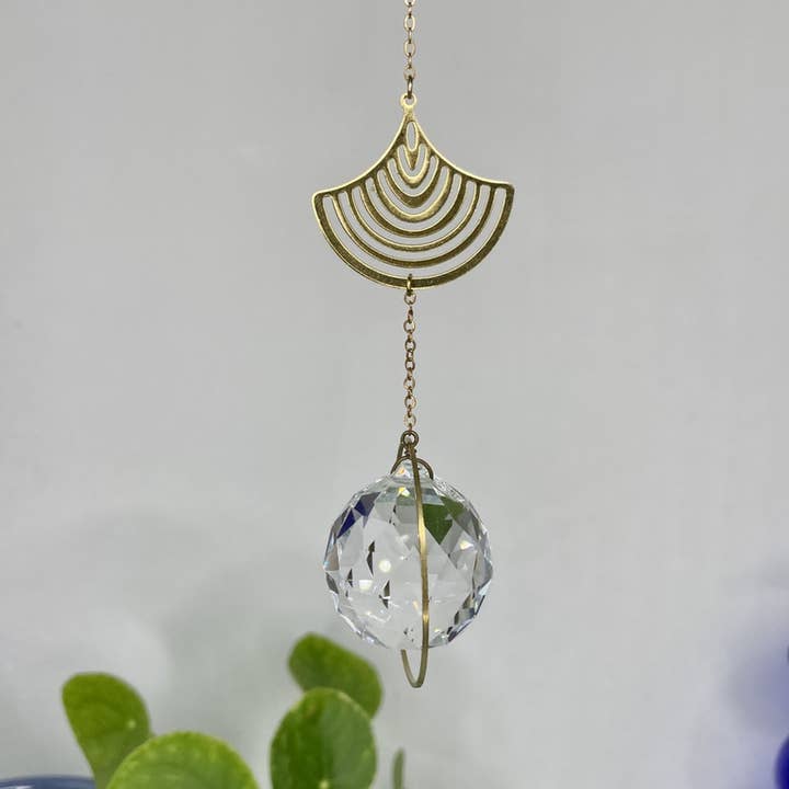 Suncatcher WaveShell/ Light Catcher/Window Crystal/Prism for wholesale by von Lani = Jewellry + Suncatchers