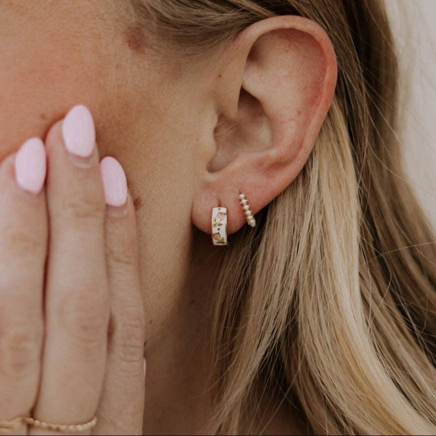 Mauve Jewelry Co. - Vente Petits anneaux - Boucles d’oreilles Eloise Tea Cup5