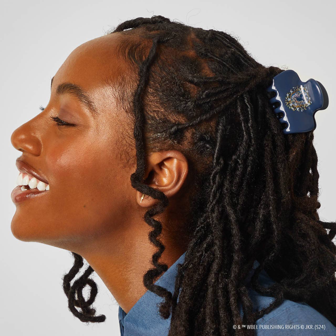 KITSCH - Wholesale Hair Clip - Women's - Harry Potter x Kitsch Recycled Cloud ClawClip 1pc-Ravenclaw2