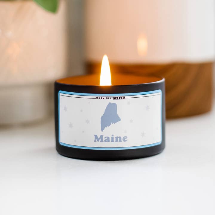 Moonlight Makers - Vente Bougie en bocal - Choose Your State Candles - Bougies à 100 % en cire de soja