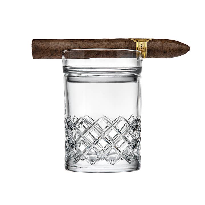 Godinger - Wholesale Cocktail/Liquor Glass - Hatch Cigar Double Old Fashion Glass