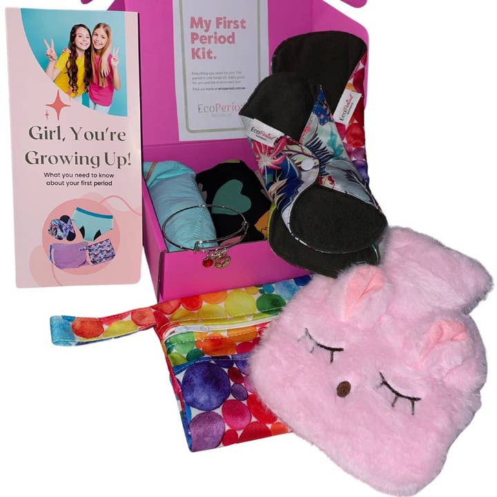 Eco Period - Wholesale Period Underwear - Women's - First Period Kit- Period Underwear and Eco Pad Pack