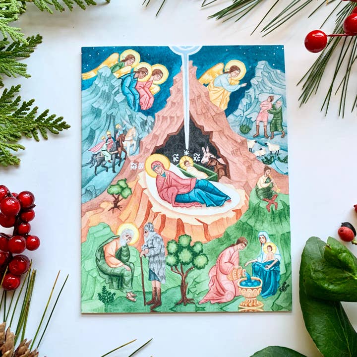 Set de cartes de la Nativité pour la vente par DRAW NEAR DESIGNS, LLC