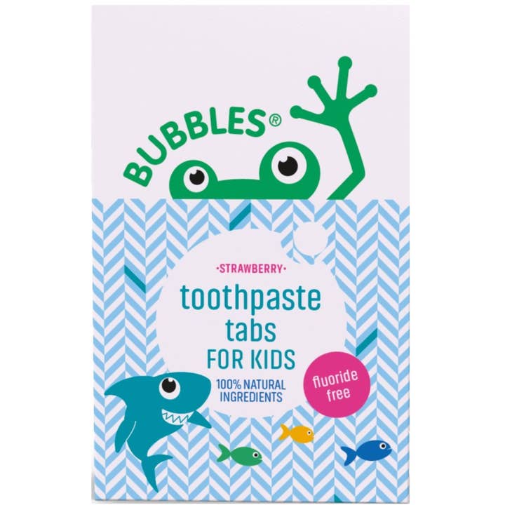 Pastiglie per dentifricio senza fluoro Bubbles per la vendita all'ingrosso da parte di Bubbles Natural Bodycare