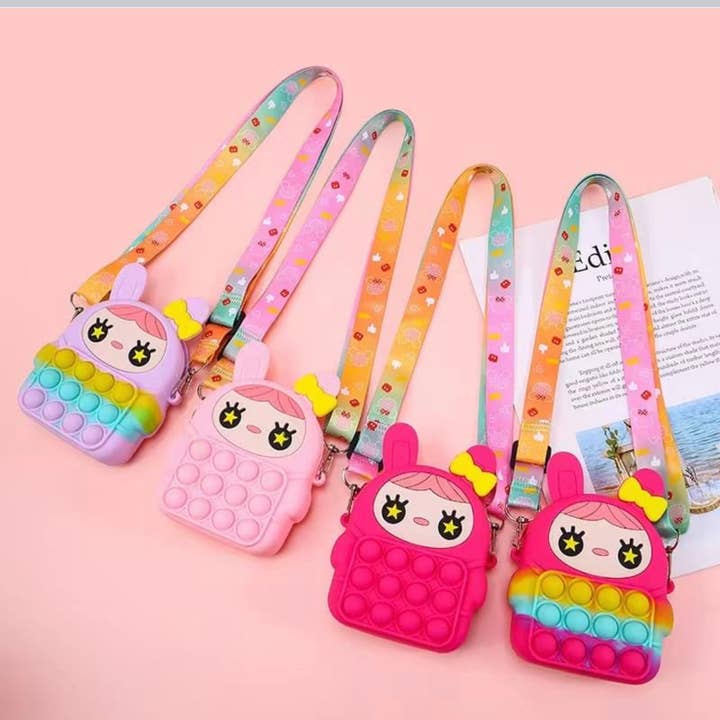 AlexisandGreenberg - Wholesale Fidget Toy - Kids - Pop to it Purses Unicorn Princess Assort. Alexis &Greenberg4