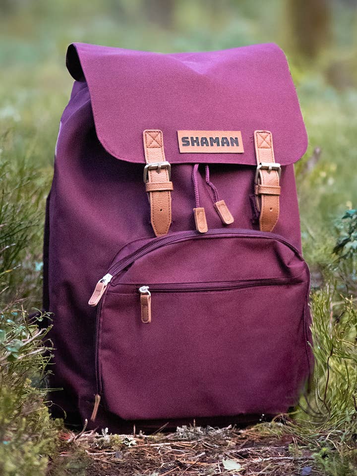 Mochila Everyday Adventure Borgonha para mulher por atacado de SHAMAN