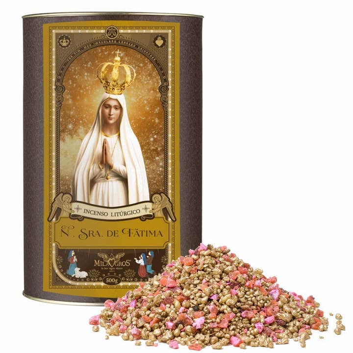 Milagros Our Lady of Fatima (Nossa Senhora de Fátima) Resin Incense - 0.3-17.6oz for wholesale by Clero USA