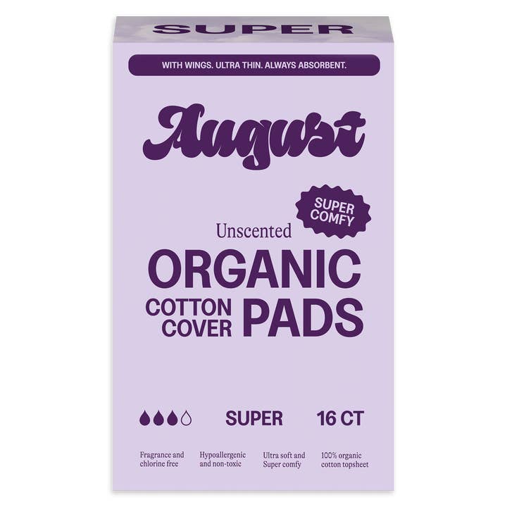 16ct Sustainable Super Pads w/ Wings for wholesale by August