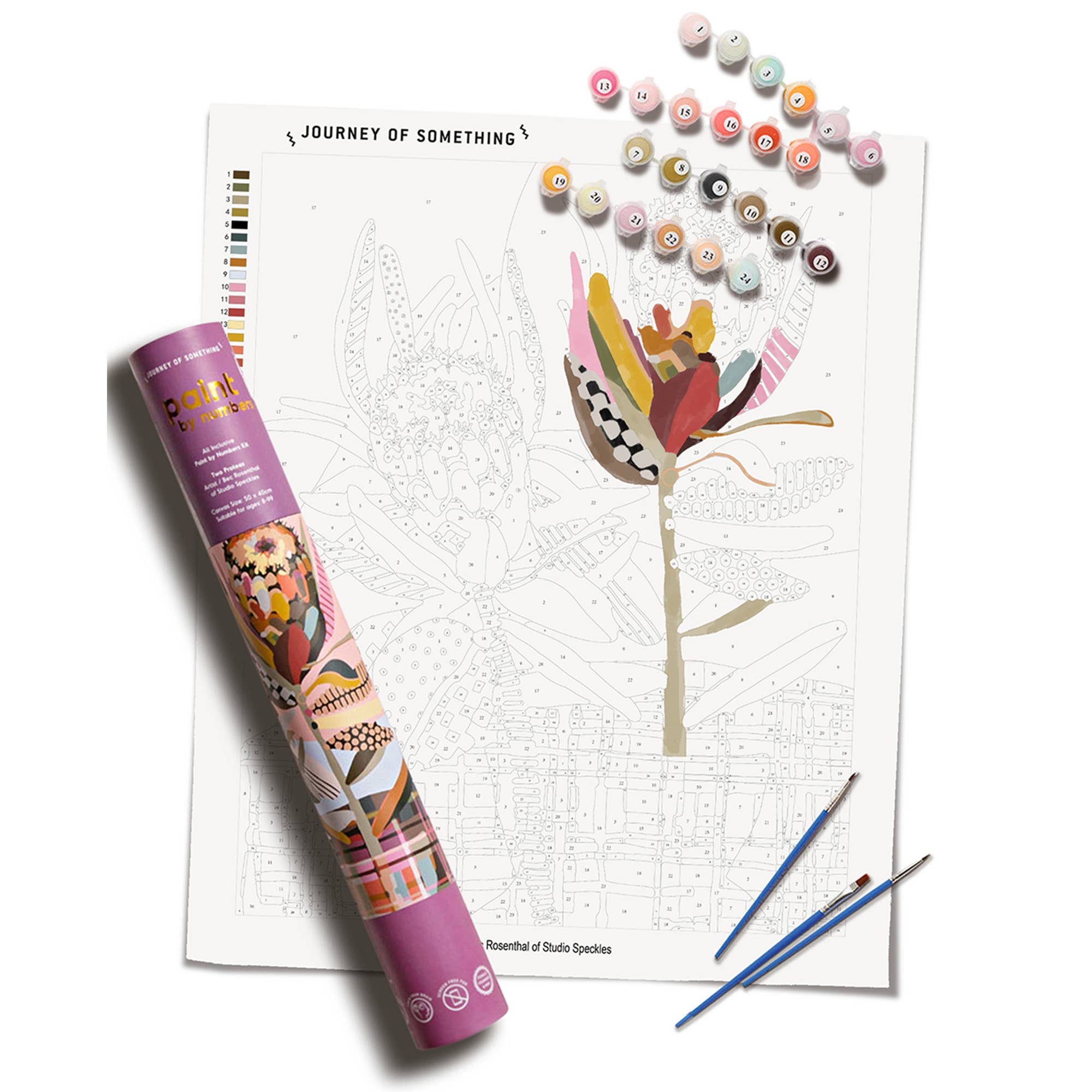 Journey Of Something AU & EU - Vente Kit de bricolage - Peindre par numéros - Two Protea1