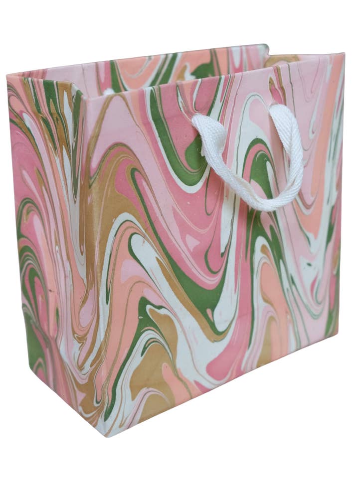 Bolsa de Regalo de Peonía en Flor Marmoleada a Mano (Pequeña) para venta al por mayor de Inner Child