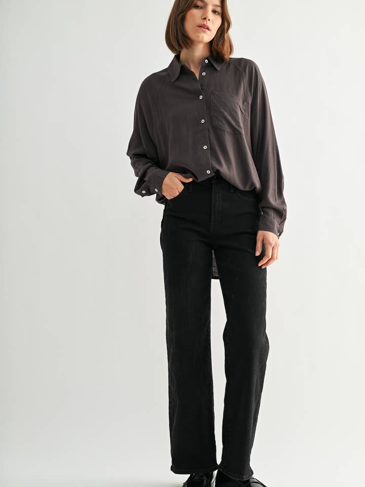 FUN2FUN - Wholesale Button Down Shirt - Women's - LINEN BLEND SHIRT7