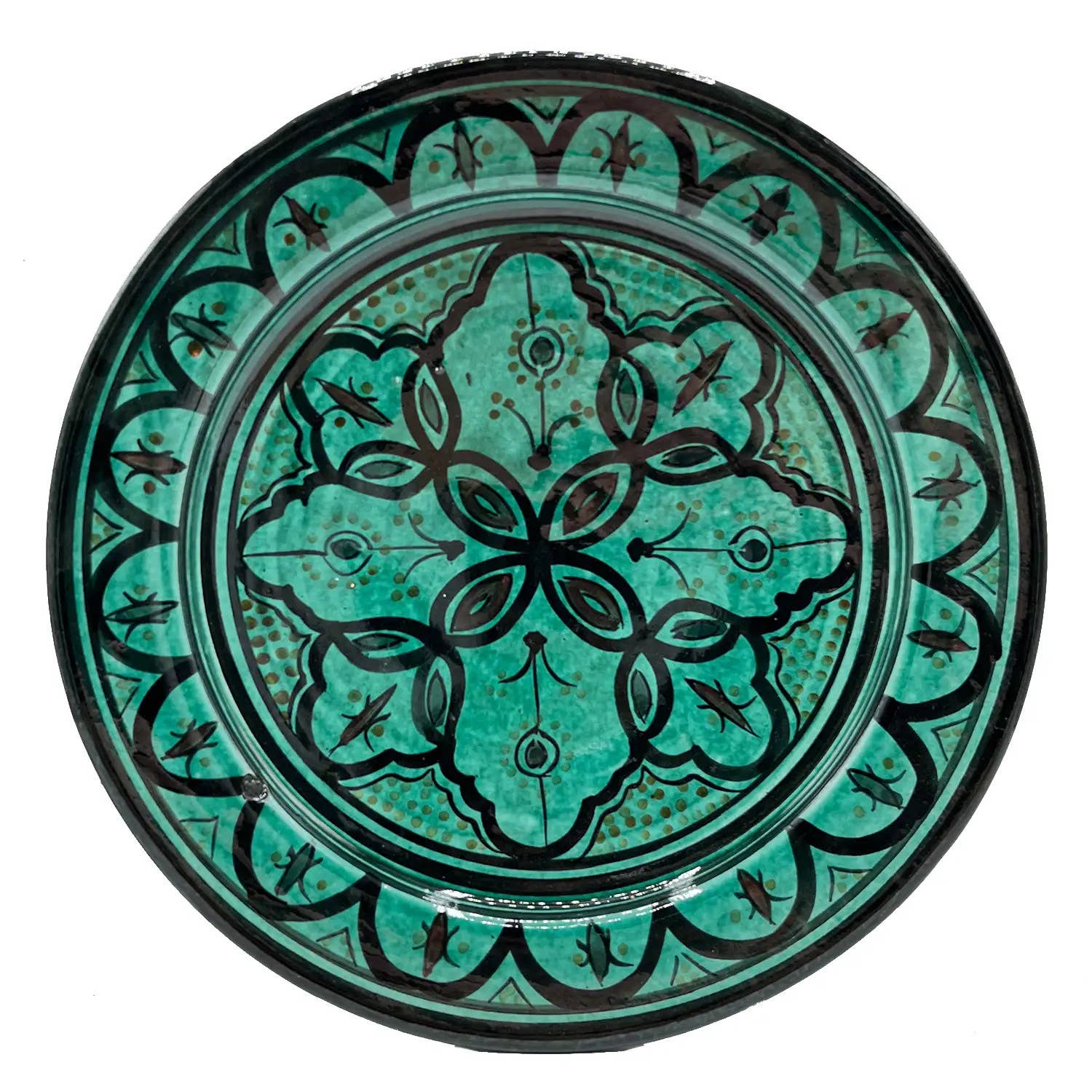 Etnico del Mondo – wholesale Tallrikar – Handgjord Terrakottatallrik Från Safi, Marocko 27 cm #41