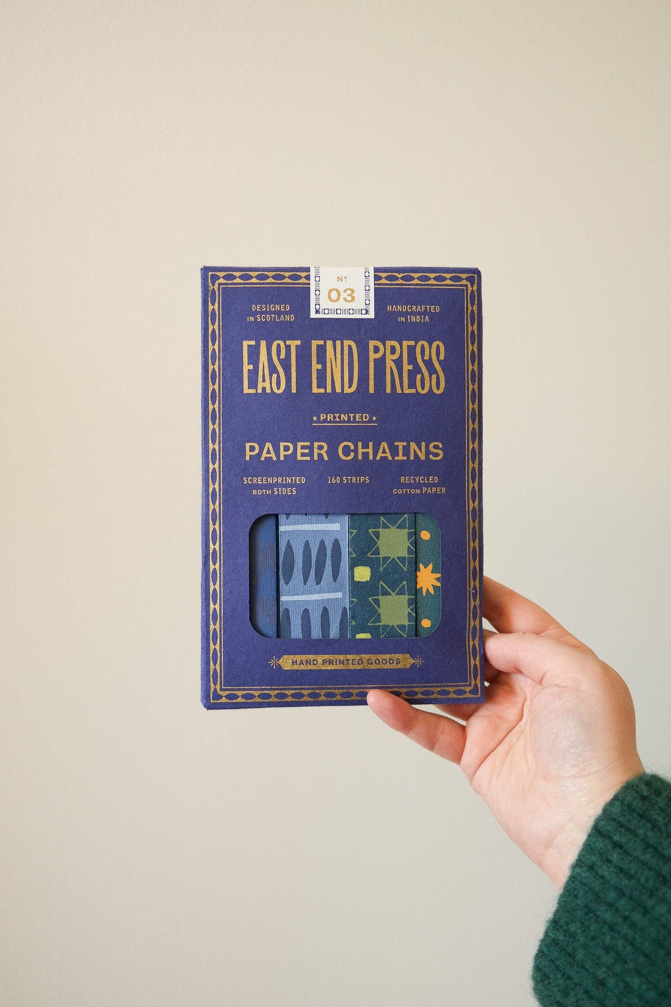 East End Press - Wholesale DIY Craft Kit - UK/EU: Blue and Yellow Paper Chain Kit2