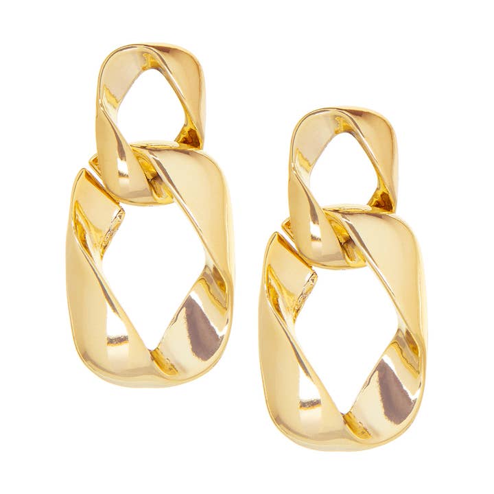 double link drop earring for wholesale by Marlyn Schiff