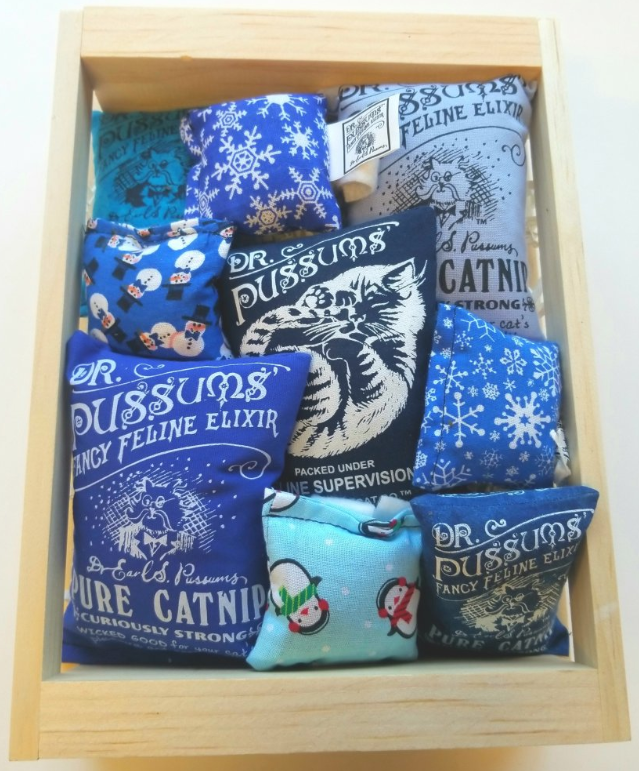 Dr. Pussums Catnip - Vente Jouet – chat - Boîtes cadeaux Holiday Kitty Krate Catnip Toy2