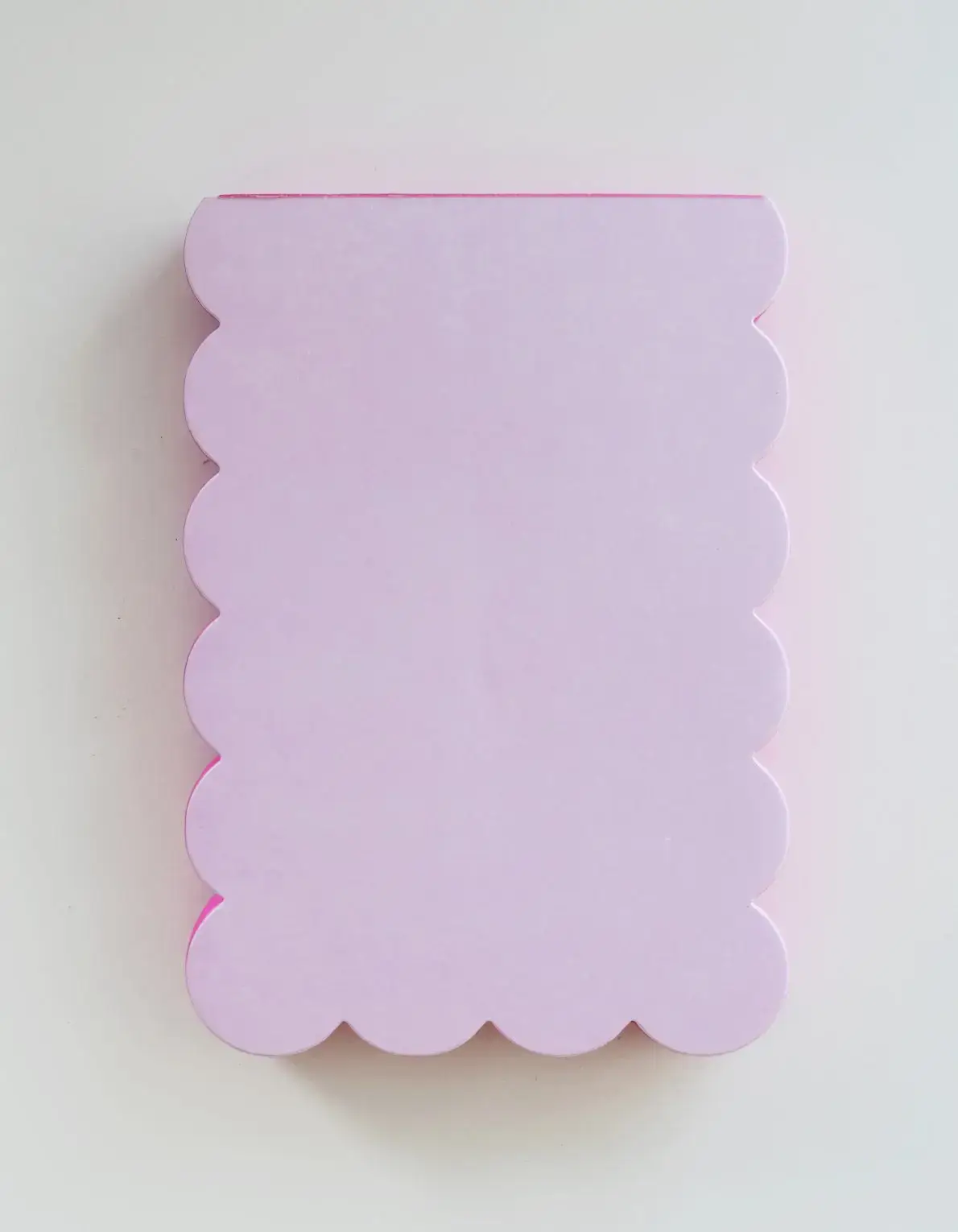 Idlewild Co. - Wholesale Notepad - Scalloped Shaped Notepad | Lilac + Hot Pink Edge4
