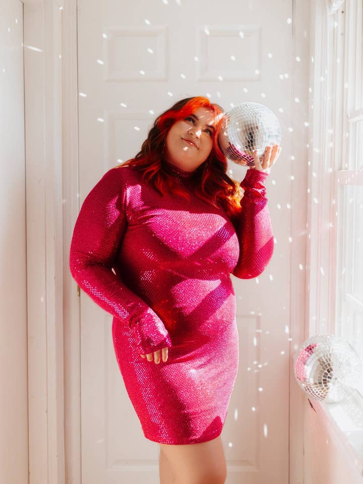 Girl Code Couture – wholesale Klänning - Dam – GLITTRANDE PALJETTKLÄNNING2