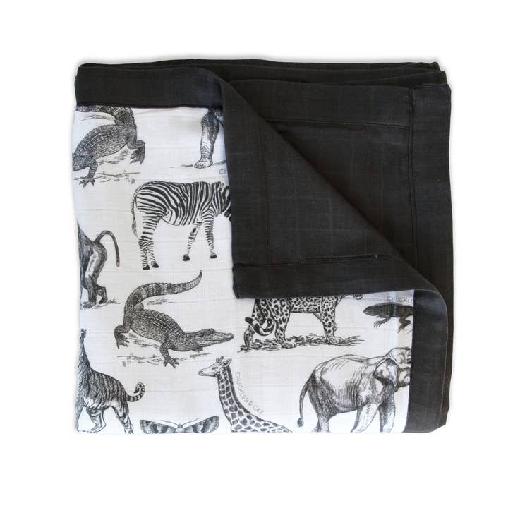 Chuckles & Caz - Wholesale Quilt – Kids & Baby - Vintage Animals Reversible Muslin Quilt6
