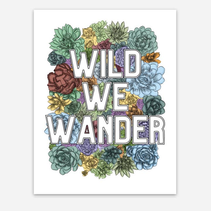 The Wild We Wander Sticker for wholesale by Gavi Leveaux