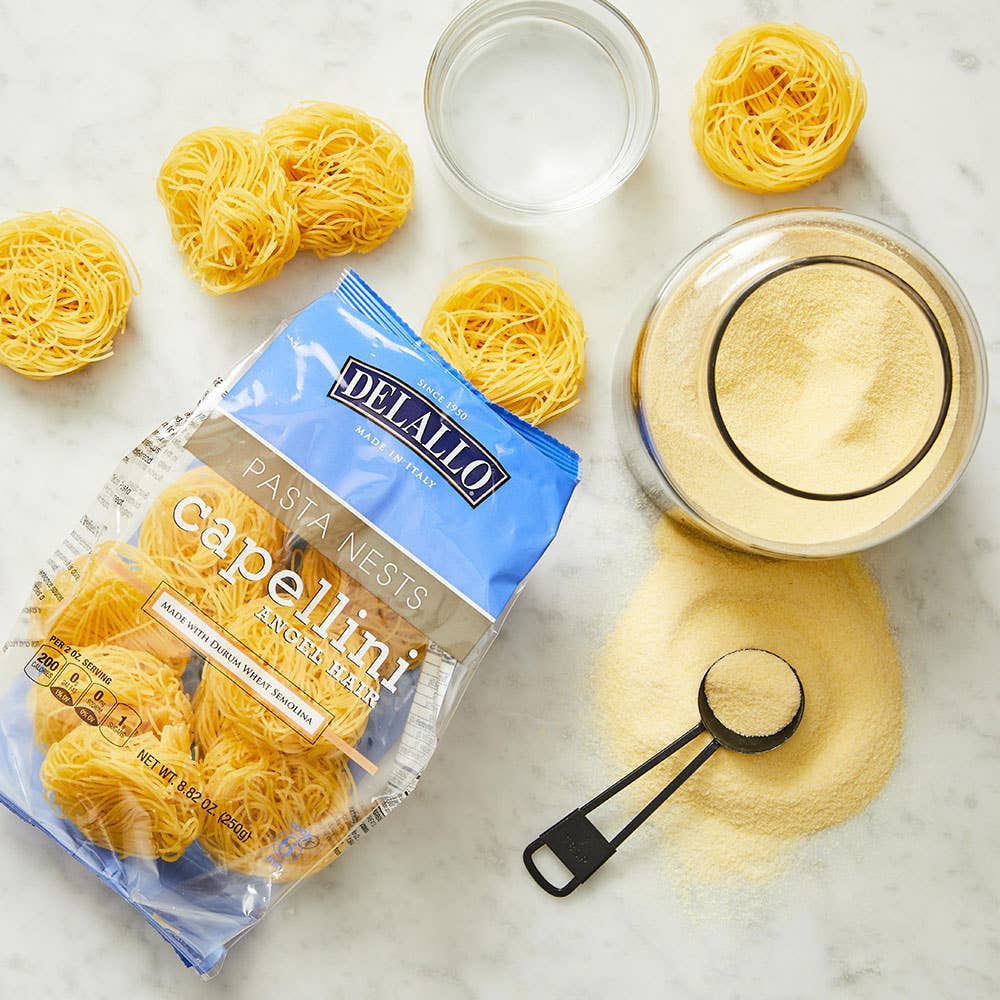 Delallo - Wholesale Pasta - Capellini (Angel Hair Nests)6