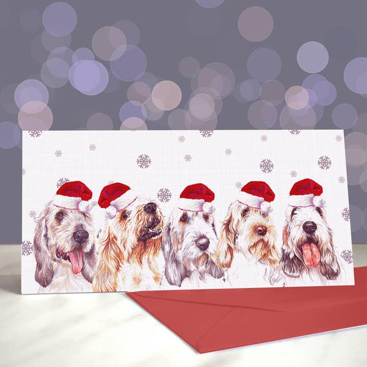 Grand Basset Griffon Vendeen - Cards (Christmas) for wholesale by Amber Marie Studio
