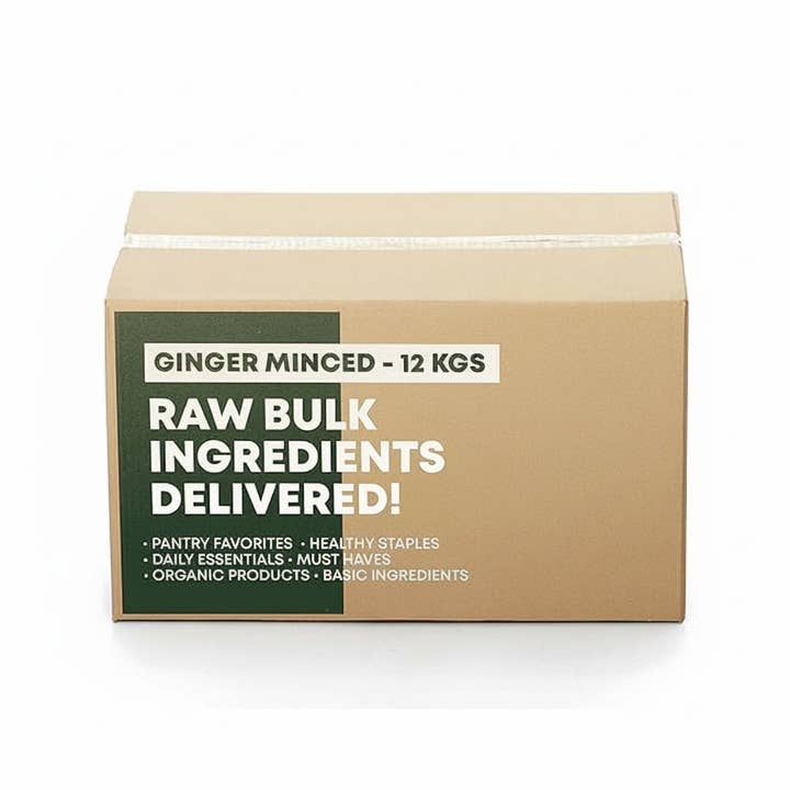 PRIDE INDIA BRANDS - Wholesale Dried spice - Natural Minced Ginger Root 26.4 lbs. Bulk Bag