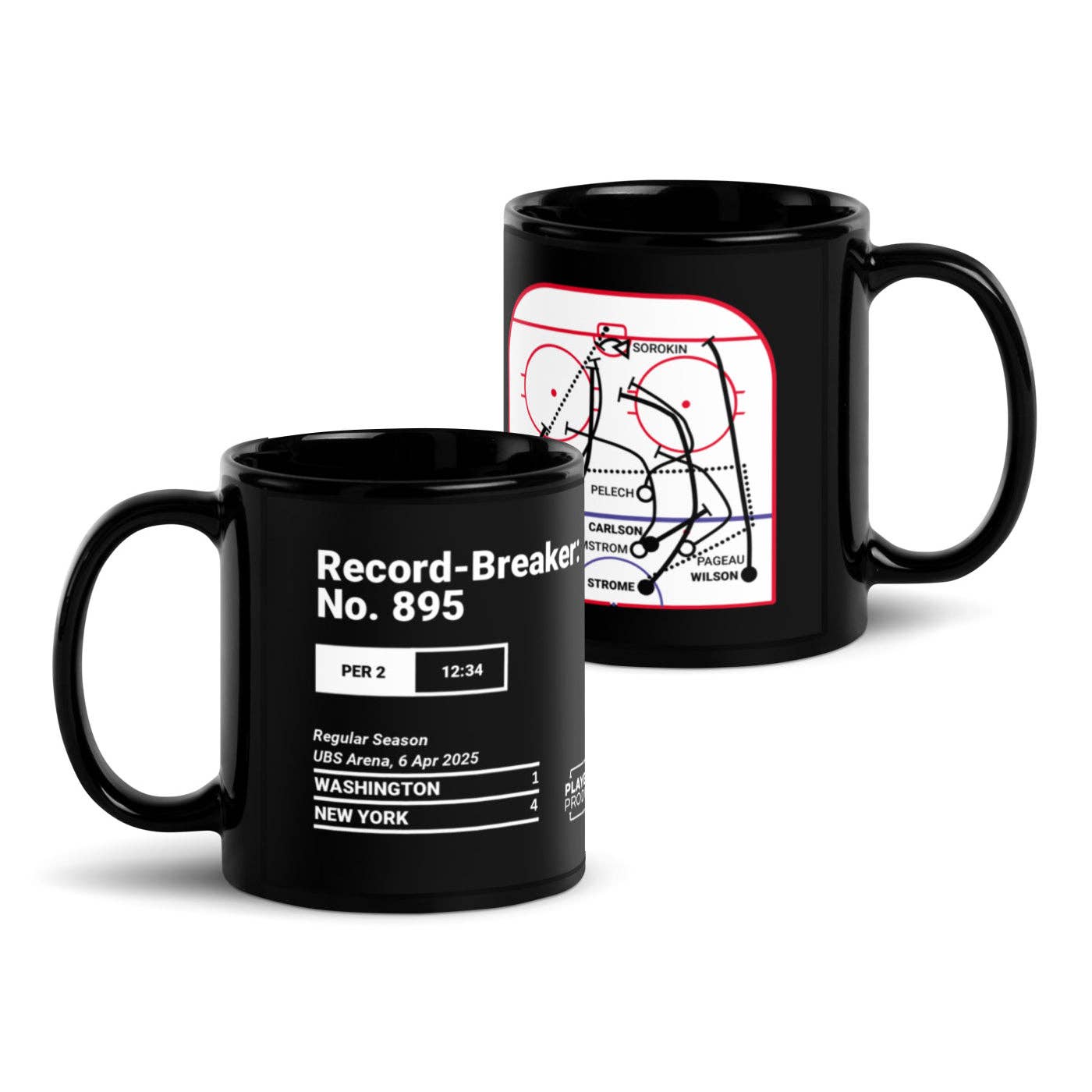 Playbook Products - Wholesale Coffee Mug - Washington Capitals Greatest Goals Mug: Record-Breaker: No. 895 (2025)4