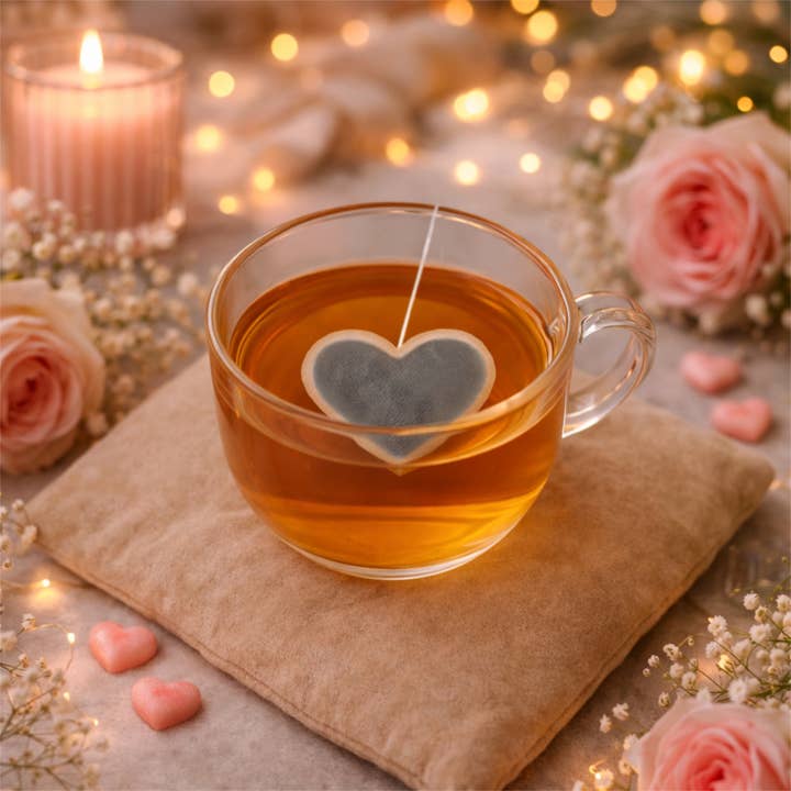 Toastedink - Wholesale Tea Bags - Valentine's Day Heart Shaped Tea Bags1