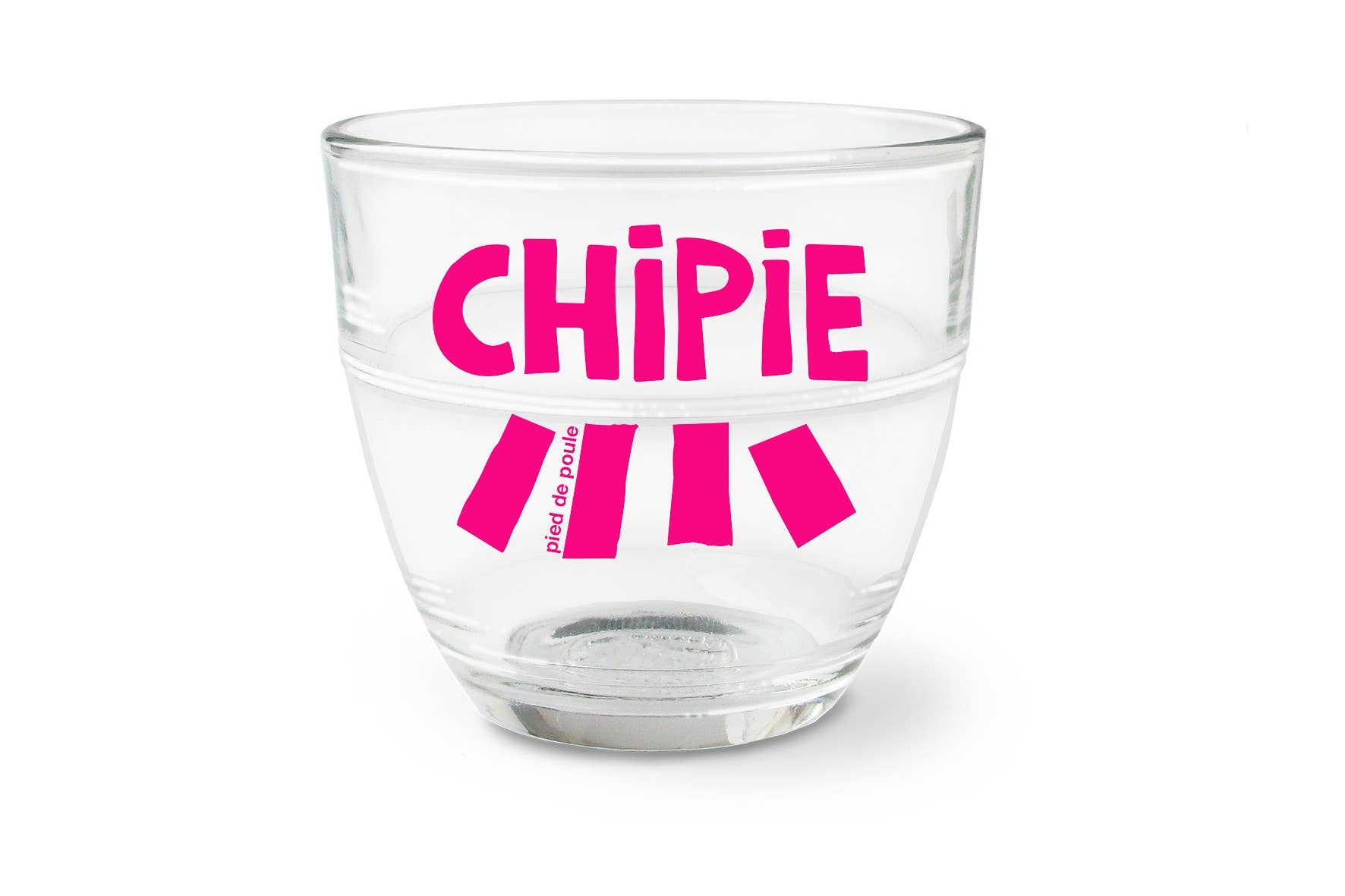 Pied De Poule - Wholesale Drinking Glass/Cup - Duralex nesting glass - CHIPIE FUCHIA2