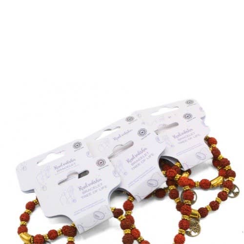 Green Tree – Pulseira de missangas por atacado – Pulseira Rudraksha - Árvore da Vida, 6 unidades2