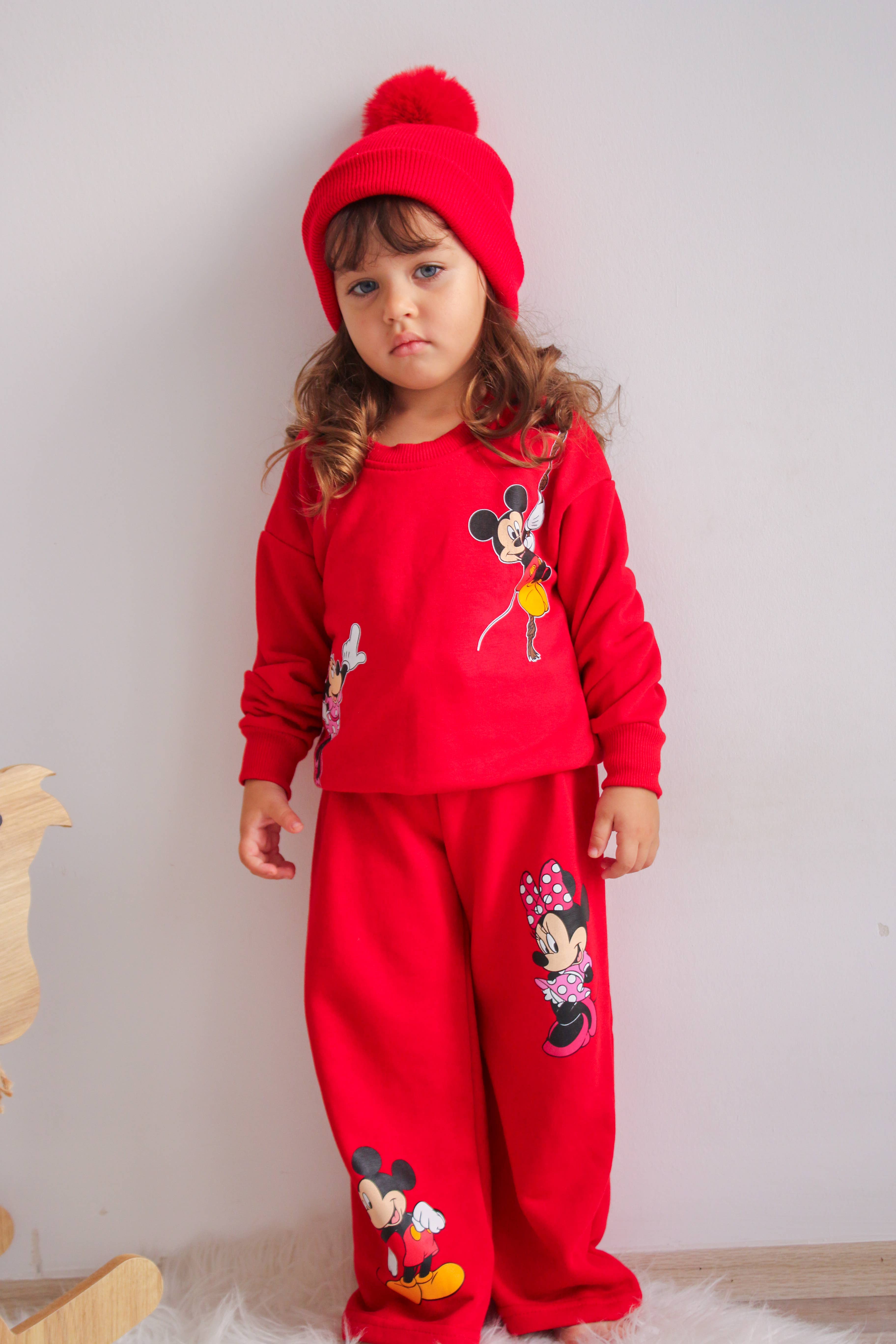 Himmelberg Baby – wholesale Mössa - Barn – Röd Singel Pom Pom Baby-/Barnmössa 0-8 år7