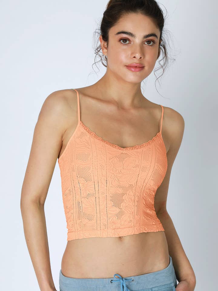 NIKIBIKI - Wholesale Camisole - Women's - NS8384 - Double Lace Trim Cami