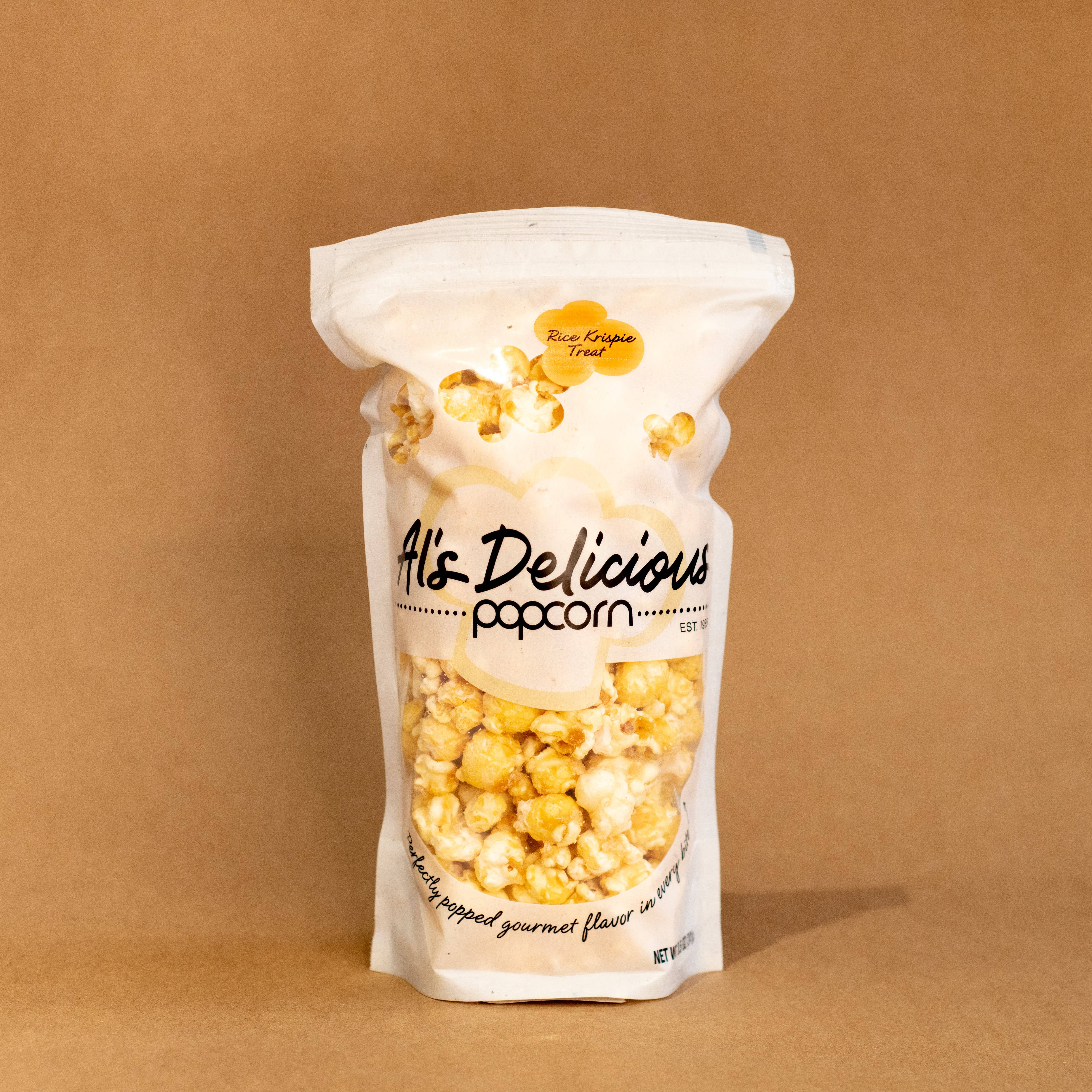 Al's Delicious Popcorn – wholesale Popcorn – Ris Krispie Treat Popcorn - 8,5 oz