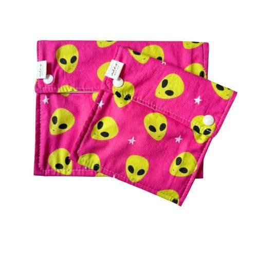 Food Bag Sets Reusable Eco-Friendly — Aliens are Friends for wholesale by Neco Bags LLC