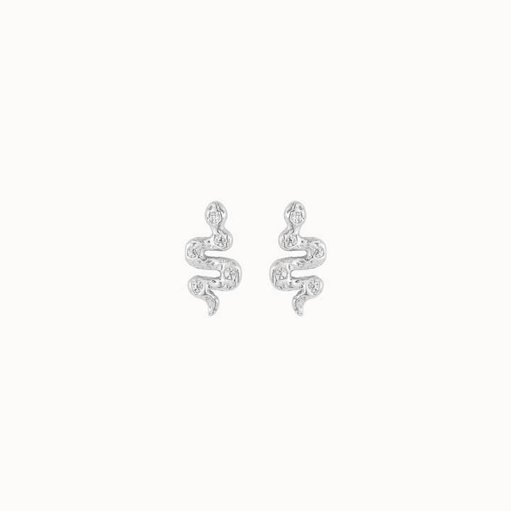 Nava Copenhagen - Wholesale Stud/Post Earrings - Python Petite Studs - Silver0