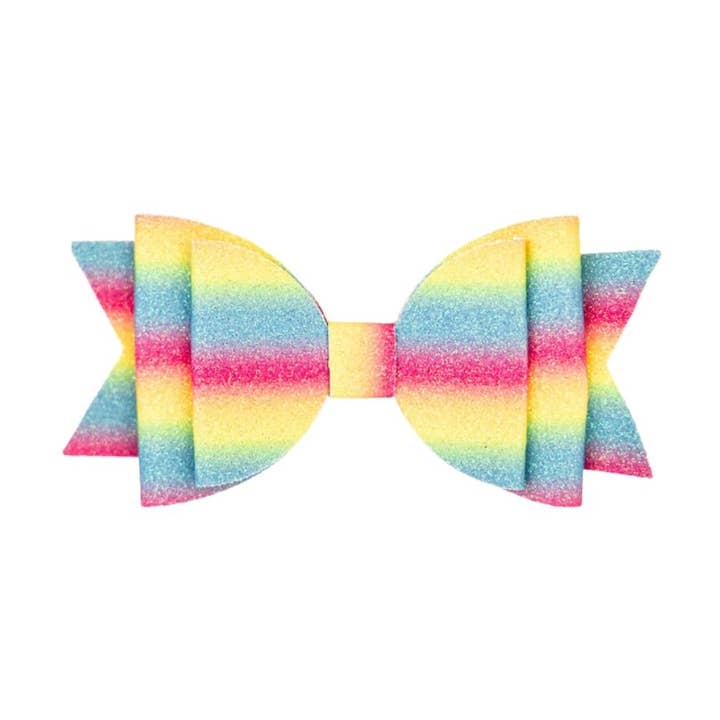 Clip de lazo degradado arcoíris - Horquilla para venta al por mayor de Sweet Wink