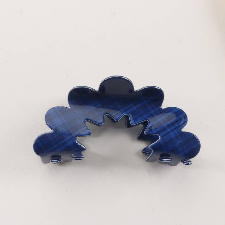 NINEXIS - Wholesale Hair Clip - Women's - CWAHA1400_SIMPLE WAVE HAIR CLAW CLIP BLUE SET