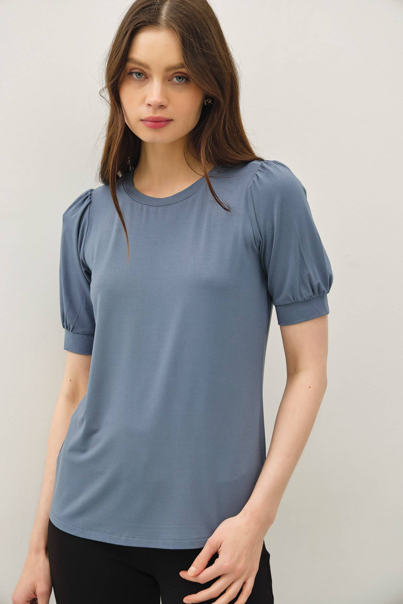 Be Cool - Wholesale Knit Top - Women's - BAMBOO/MODAL ULTRA SOFT VOLUME SLEEVE BASIC TOP 8