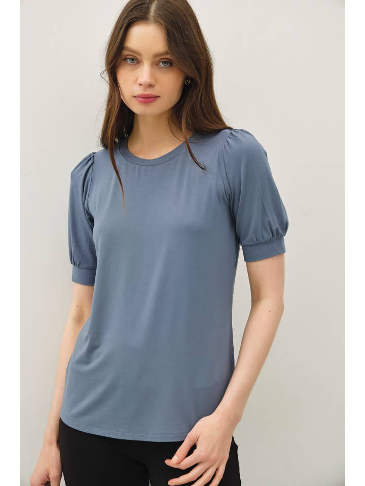 Be Cool - Wholesale Knit Top - Women's - BAMBOO/MODAL ULTRA SOFT VOLUME SLEEVE BASIC TOP 8