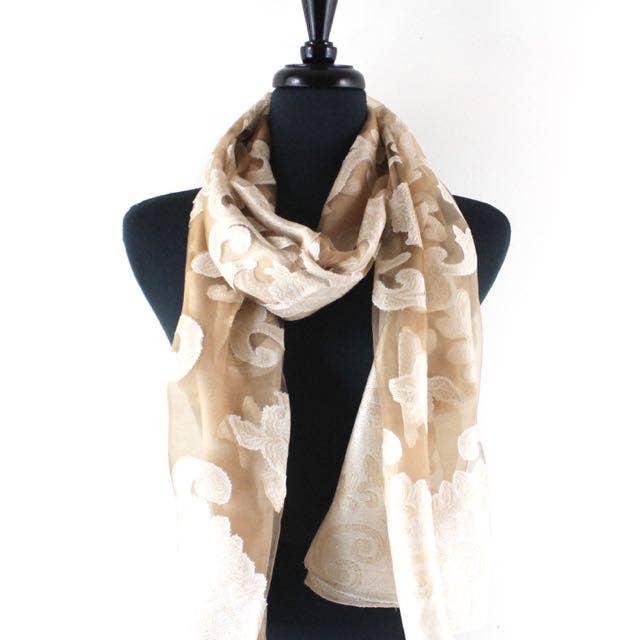 Pretty Persuasions – Großhandel Schal – Damen – JC19020 Durchsichtiger Schal/Schal „Shanghai Night Night“9