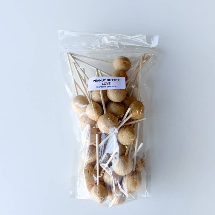 Candy Making Co. - Wholesale Lollipop - Large Lollies: Peanut Butter Love Lollipop Candy