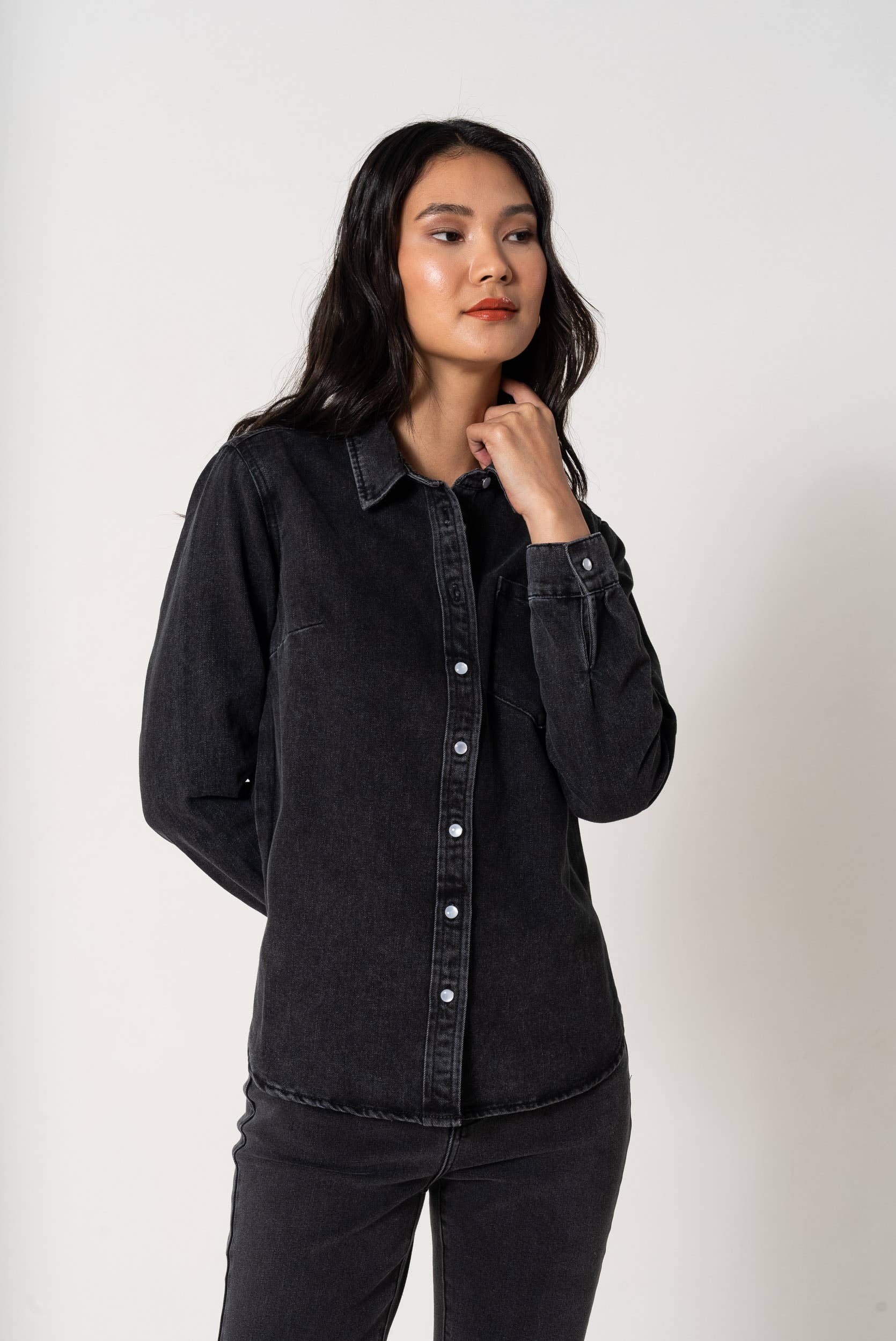 Oraije Paris - Venta al por mayor Camisa con botones - Mujer - Camisa de mezclilla Celia5