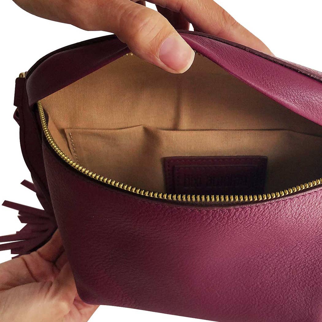 bixi awotan - Venta al por mayor Bandolera - Mujer - Riñonera Bixi Awotan de piel de plena flor con borla12