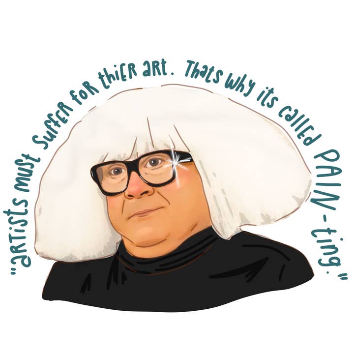Cocollama Design - Wholesale Sticker - Frank Reynolds Artist Sticker - Its Always Sunny Vinyl decal