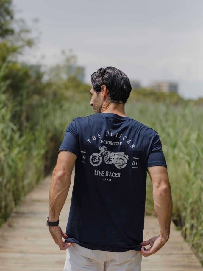 LIVRACER T-SHIRT MARINBLÅ för wholesale av LPKN