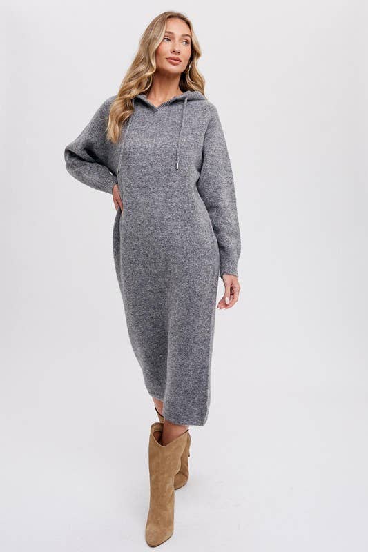 Vanilla Monkey – wholesale Dress – Women's – Hoodie Sweater Shift Dress4